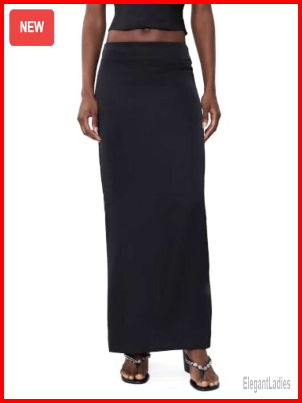 Satin Maxi Skirt Low Rise Full Silhouette Evening Party